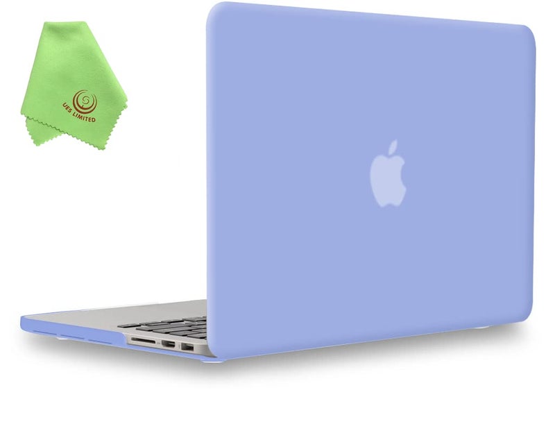 UESWILL Matte Hard Shell Case Cover Compatible with MacBook Pro (Retina, 13 inch, Early 2015/2014/2013/Late 2012), Model A1502/A1425, No CD-ROM, No USB-C, Serenity Blue - Image 1